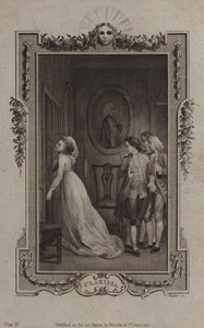Cena de Clarissa, por Samuel Richardson de English School