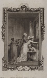 Cena de Clarissa, por Samuel Richardson de English School