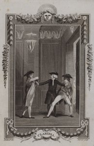 Cena de Clarissa, por Samuel Richardson de English School