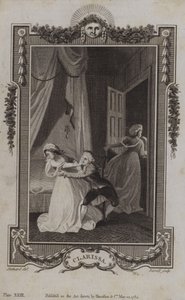 Cena de Clarissa, por Samuel Richardson de English School