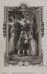 Cena de Clarissa, por Samuel Richardson de English School
