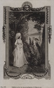 Cena da História de Sir Charles Grandison, de Samuel Richardson de English School