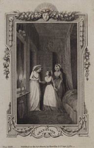 Cena da História de Sir Charles Grandison, de Samuel Richardson de English School