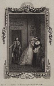 Cena da História de Sir Charles Grandison, de Samuel Richardson de English School