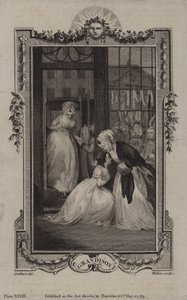 Cena da História de Sir Charles Grandison, de Samuel Richardson de English School