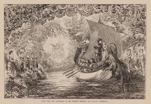 Szene aus dem Pantomime im Prince