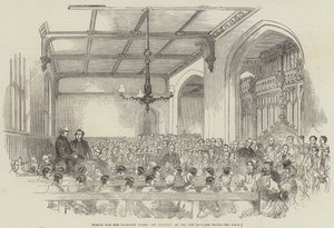 Escola para Cegos Indigentes, Exame dos Alunos (gravura) de English School
