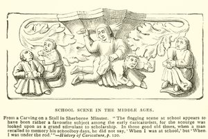 Cenário escolar na Idade Média de English School