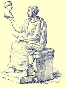 Escultor, ilustração da História de Roma por Victor Duruy, publicado em 1884 (imagem digital melhorada) de English School
