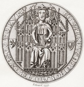 Selo de Edward Balliol, c. 1283-1367. de English School