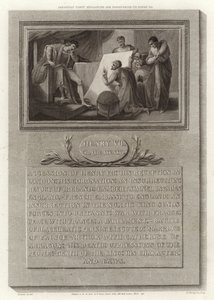 Sebastian Cabot explicando suas descobertas para Henry VII de English School