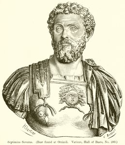 Septimius Severus. (Busto encontrado em Otricoli. Vatiean, Hall of Busts, nº 290)