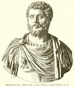 Septimius Severus. (Busto encontrado no Porto dAnzio; Capitólio, Galeria, nº 3)