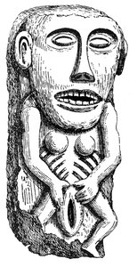 Sheela-na-Gig, de Ballinahend Castle, Tipperary, Irlanda de English School