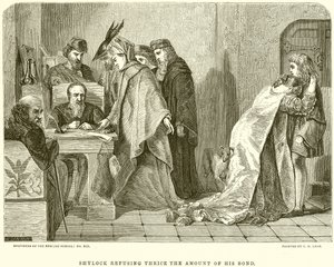 Shylock Recusando Três Vezes a Quantia de seu Título de English School