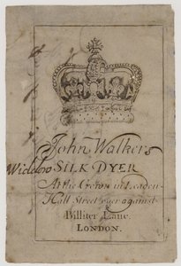 Seda Dyer, John Walker, cartão de comércio de English School