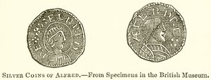 Moedas de prata de Alfred de English School