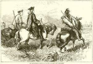 Sir Alexander cumming em seu caminho para visitar os Cherokees de English School