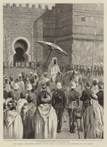 A missão de Sir Charles Euan-Smith ao Tribunal de Marrocos, a recepção pelo sultão de English School