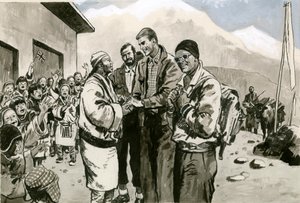 Sir Edmund Hillary retornando ao Himalaia de English School