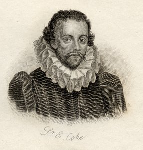Sir Edward Coke, do &39;Crabb&39;s Historical Dictionary&39;, publicado em 1825 de English School