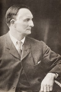 Sir Edward Gray, Visconde Grey of Falloden, ilustração de "King Edward and his Times" de Andre Maurois, publicado em 1933 (impresso) de English School