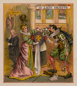 Sir Francis Drake e os seus duendes (cor litho) de English School