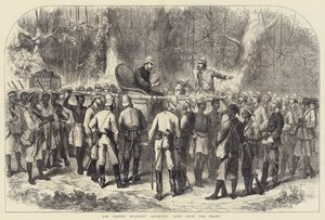 Sir Garnet Wolseley recebendo Notícias da Frente (gravação) de English School