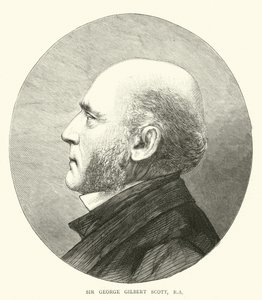 Sir George Gilbert Scott, RA (gravura) de English School
