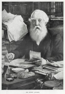 Sir Henry Layard (litografia) de English School