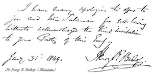 Sir Henry R Bishop, (Músico) de English School