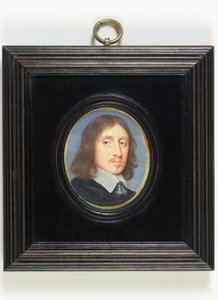 Sir Henry Vane The Younger (aguarela em velino) de English School