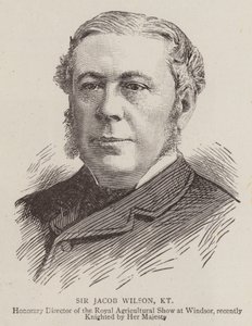 Sir Jacob Wilson, KT (gravura) de English School