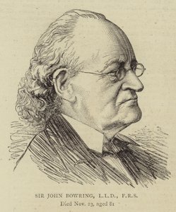 Sir John Bowring, LLD, FRS (gravura) de English School