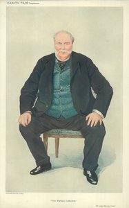 Sir John EA Murray Scott, The Wallace Collection, 14 de abril de 1909, desenho animado da Vanity Fair de English School