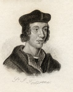 Sir John Fortescue, do &39;Crabb&39;s Historical Dictionary&39;, publicado em 1825 de English School