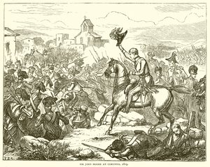 Sir John Moore na Corunha, 1809 de English School