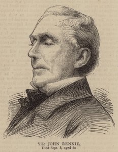 Sir John Rennie (gravura) de English School