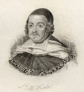 Sir Matthew Hale, do &39;Crabb&39;s Historical Dictionary&39;, publicado em 1825 de English School