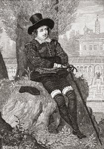 Sir Philip Sidney, de "Uma Breve História do Povo Inglês", de JR Green, publicado em 1893 de English School