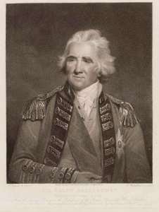 Sir Ralph Abercromby, Cavaleiro do Banho, c.1800 (gravura de estilete) de English School