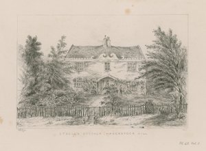 Casa de campo de Sir Richard Steele, Haverstock Hill (gravura) de English School