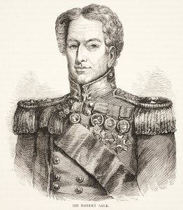 Sir Robert Sale, ilustração da história ilustrada de Cassells da Inglaterra de English School