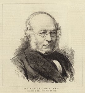 Sir Rowland Hill, KCB (gravura) de English School