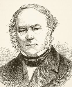 Sir Rowland Hill, de "A História Nacional e Doméstica da Inglaterra", de William Hickman Smith Aubrey (1858-1916) publicou Londres, c.1890 de English School