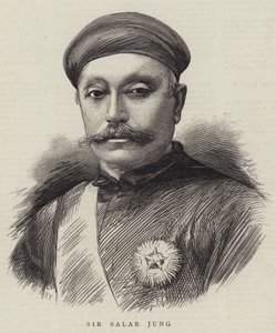 Sir Salar Jung (gravura) de English School