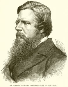 Sir Stafford Northcote (depois Conde de Iddesleigh) de English School