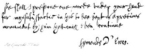 Senhor Symonds DEwes de English School