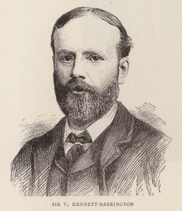 Sir V Kennett-Barrington (gravura) de English School