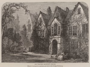 Casa de Sir Walter Raleigh (gravura) de English School
